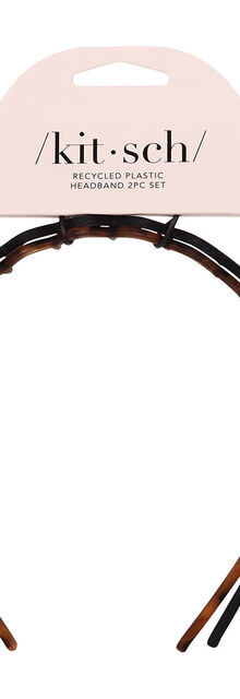 Kitsch Recycled Plastic Zig Zag Headband 2 pc Set Kitsch Recycled Plastic Zig Zag Headband 2 pc Set